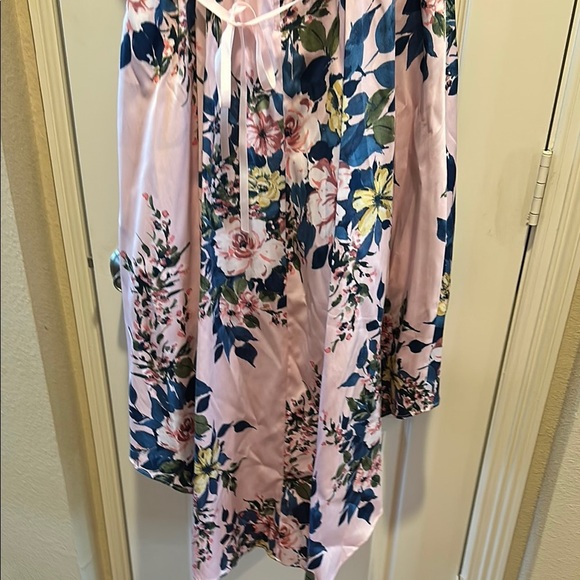 Pink and Blue Sleeveless Sundress with Spaghetti Straps - Picture 4 of 4